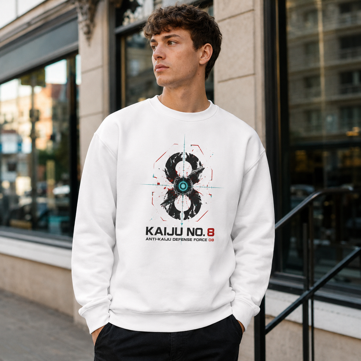Kafka Hibino Kaiju No. 8 Anime Sweatshirt - Threat Level Undefined