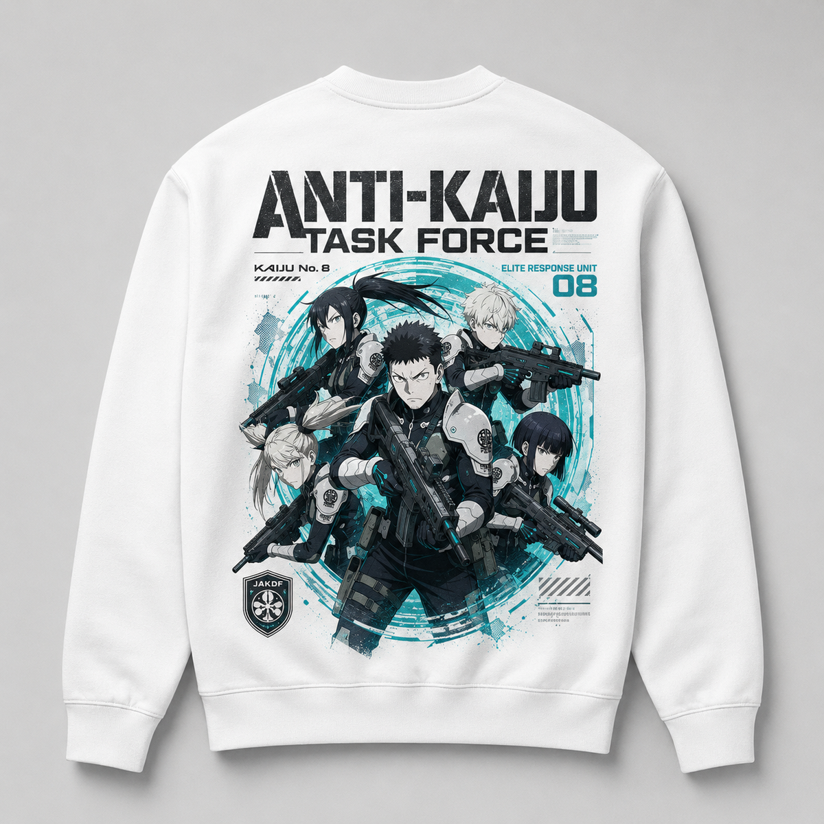 Kafka Hibino & Mina Ashiro Kaiju No. 8 Anime Sweatshirt - Anti-Kaiju Task Force