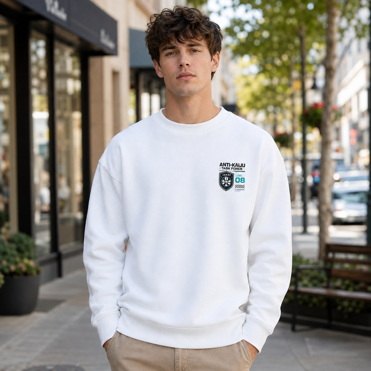 Kafka Hibino & Mina Ashiro Kaiju No. 8 Anime Sweatshirt - Anti-Kaiju Task Force