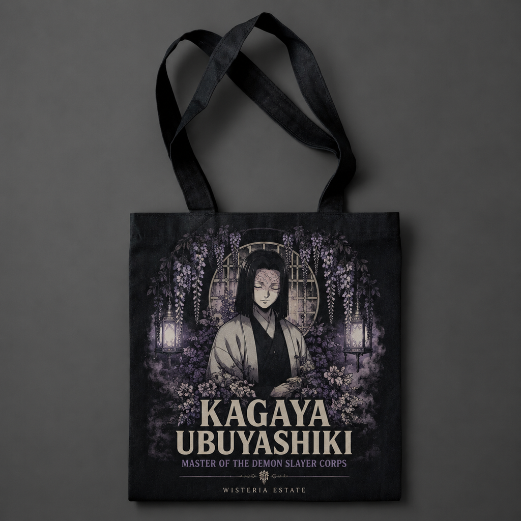 Kagaya Ubuyashiki Demon Slayer Anime Canvas Tote Bag - Calm Above Chaos