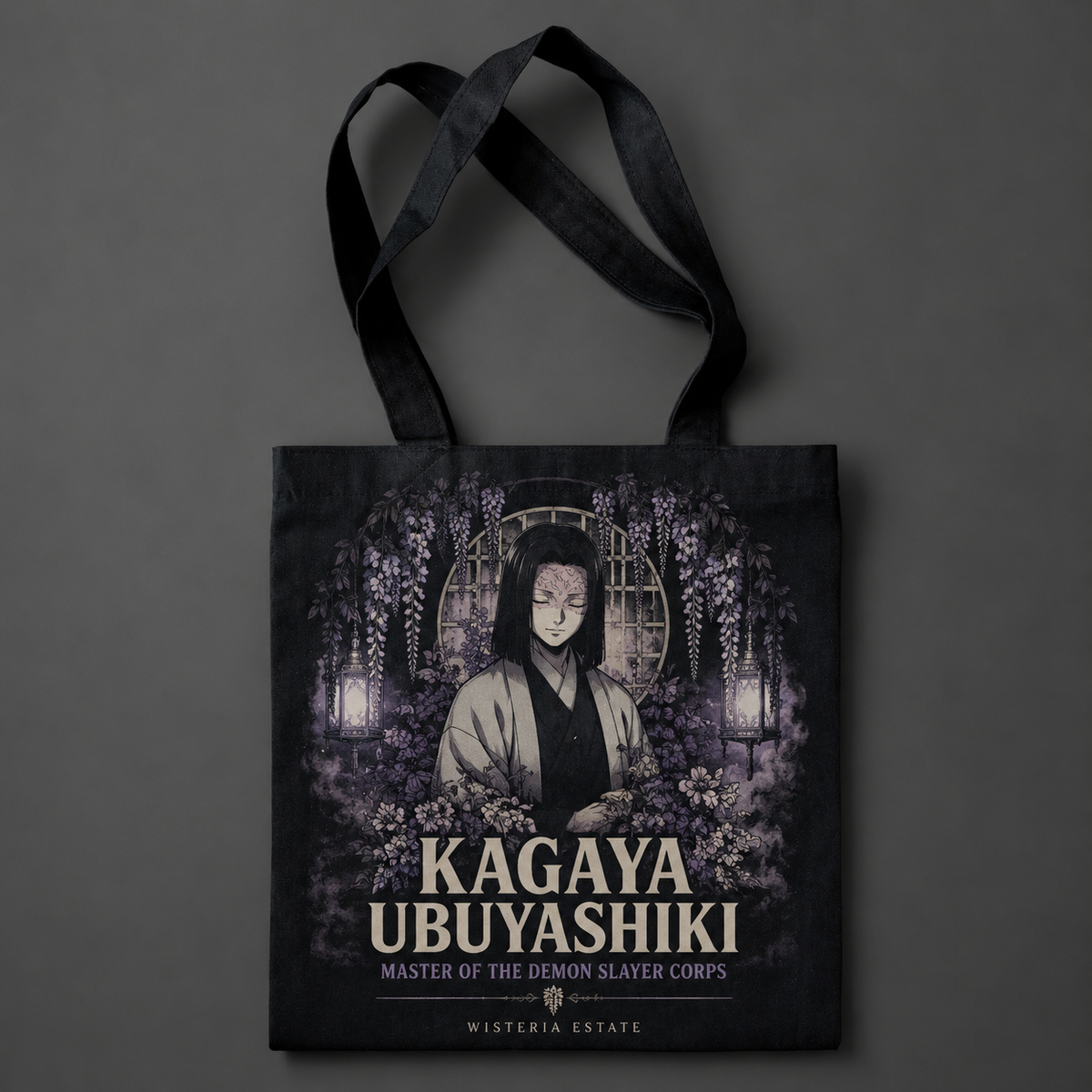 Kagaya Ubuyashiki Demon Slayer Anime Canvas Tote Bag - Calm Above Chaos