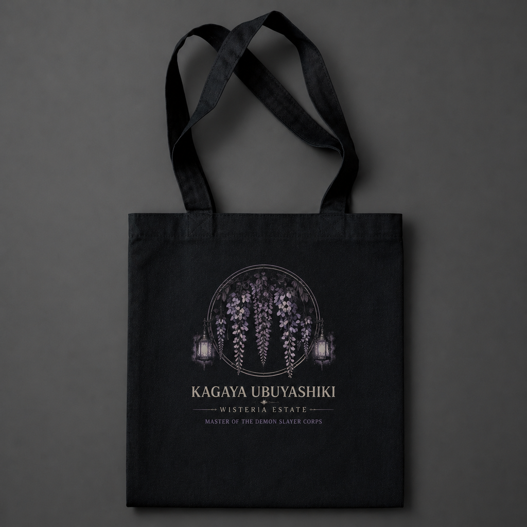 Kagaya Ubuyashiki Demon Slayer Anime Canvas Tote Bag - Calm Above Chaos