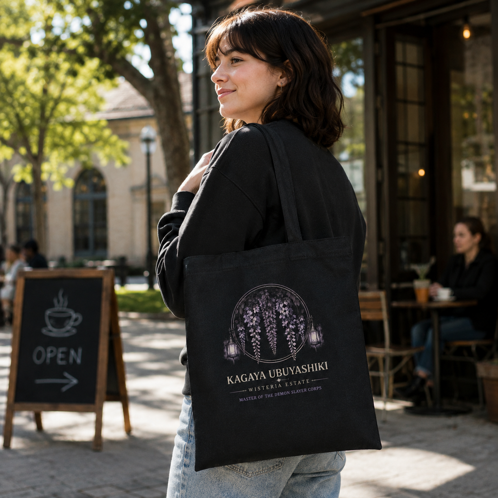 Kagaya Ubuyashiki Demon Slayer Anime Canvas Tote Bag - Calm Above Chaos