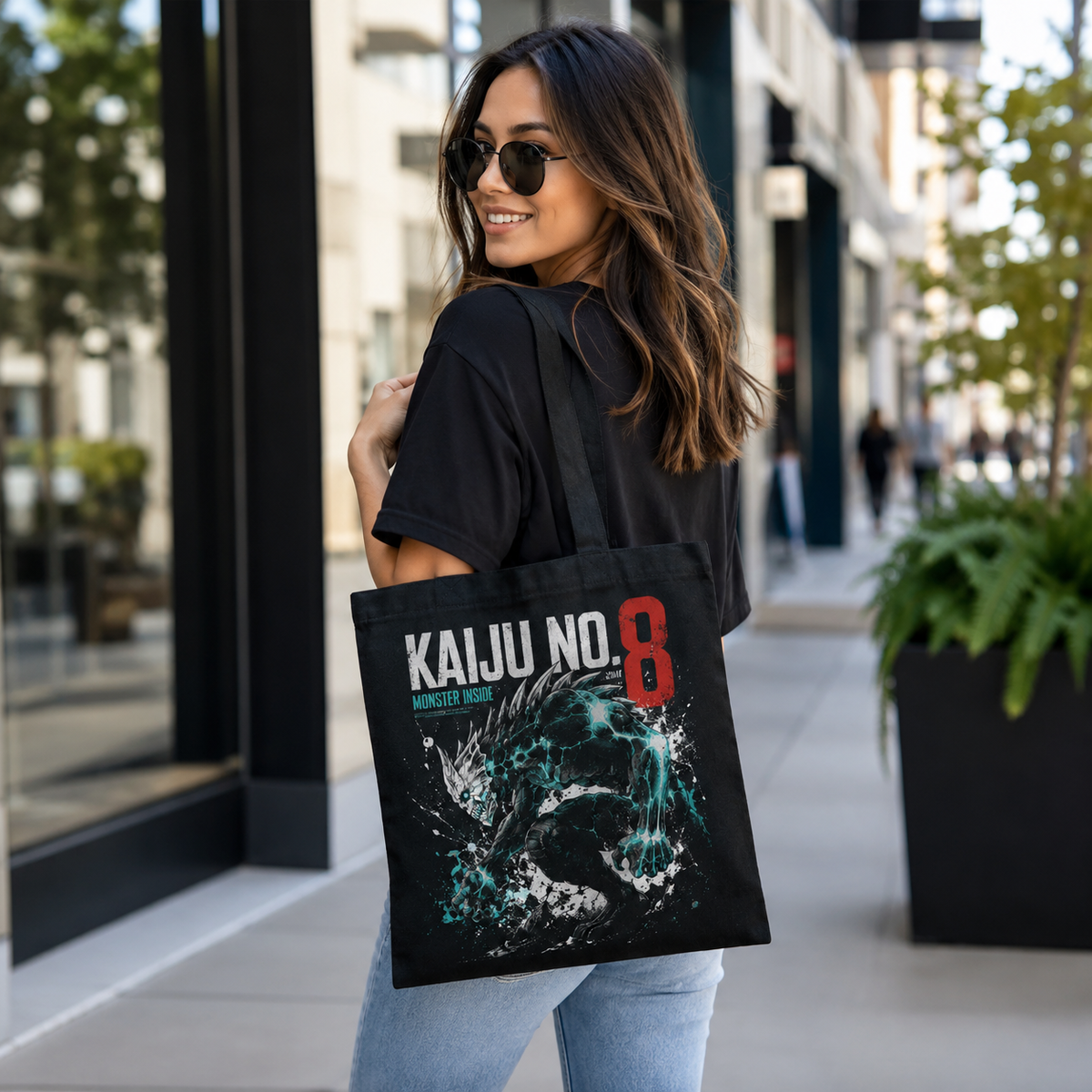 Kaiju No. 8 Anime Canvas Tote Bag - Monster Inside