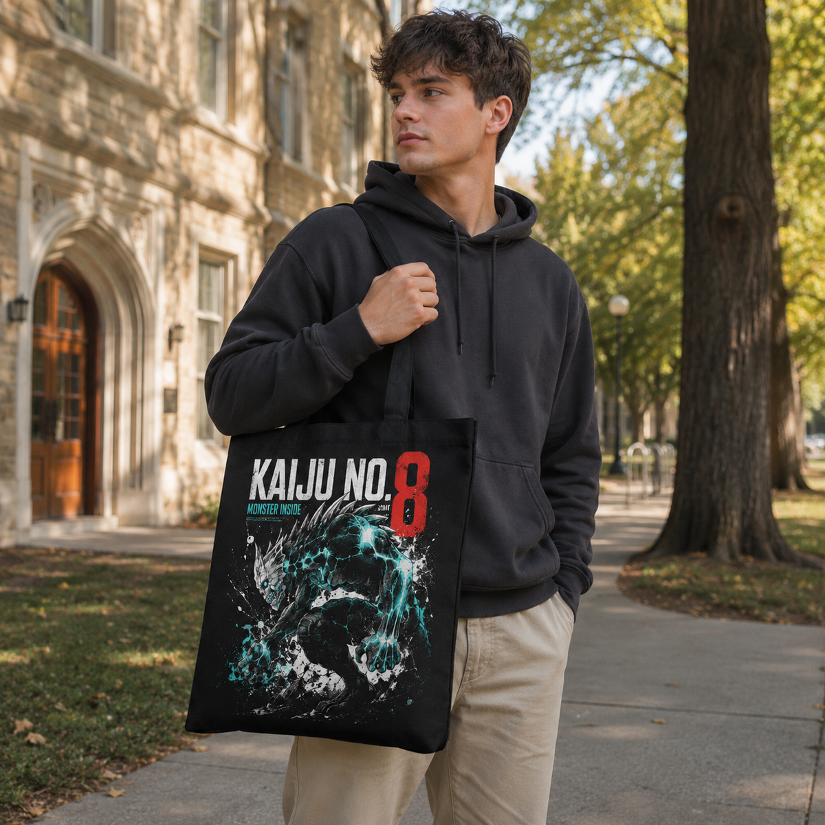 Kaiju No. 8 Anime Canvas Tote Bag - Monster Inside