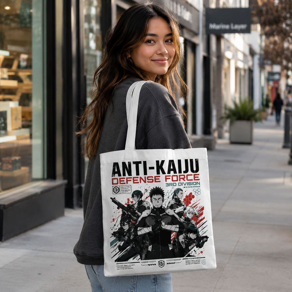 Kaiju No. 8 Anime Canvas Tote Bag - Third Division Squad