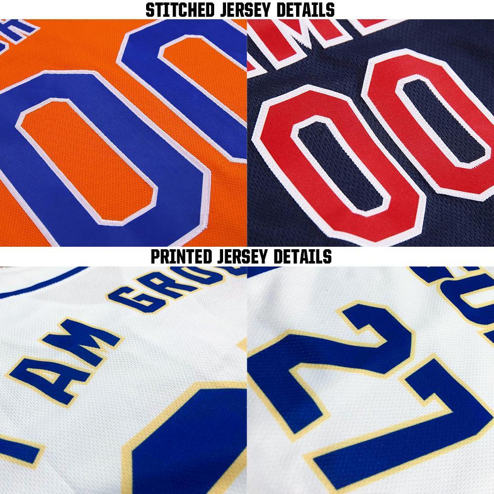 Custom Baseball Jersey - White Royal