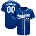Custom Baseball Jersey - Royal White-Light Blue