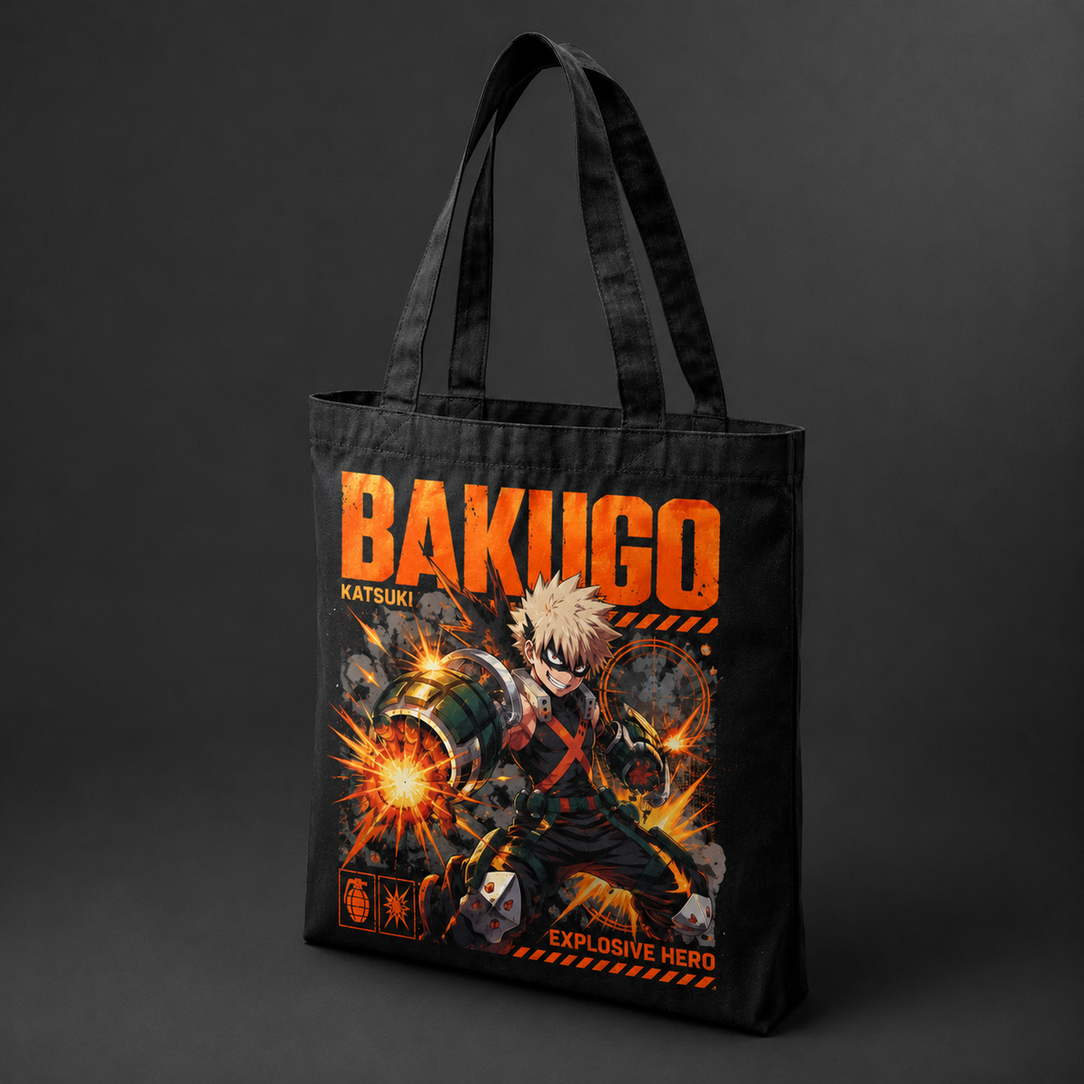Katsuki Bakugo My Hero Academia Anime Canvas Tote Bag - Explosive Hero