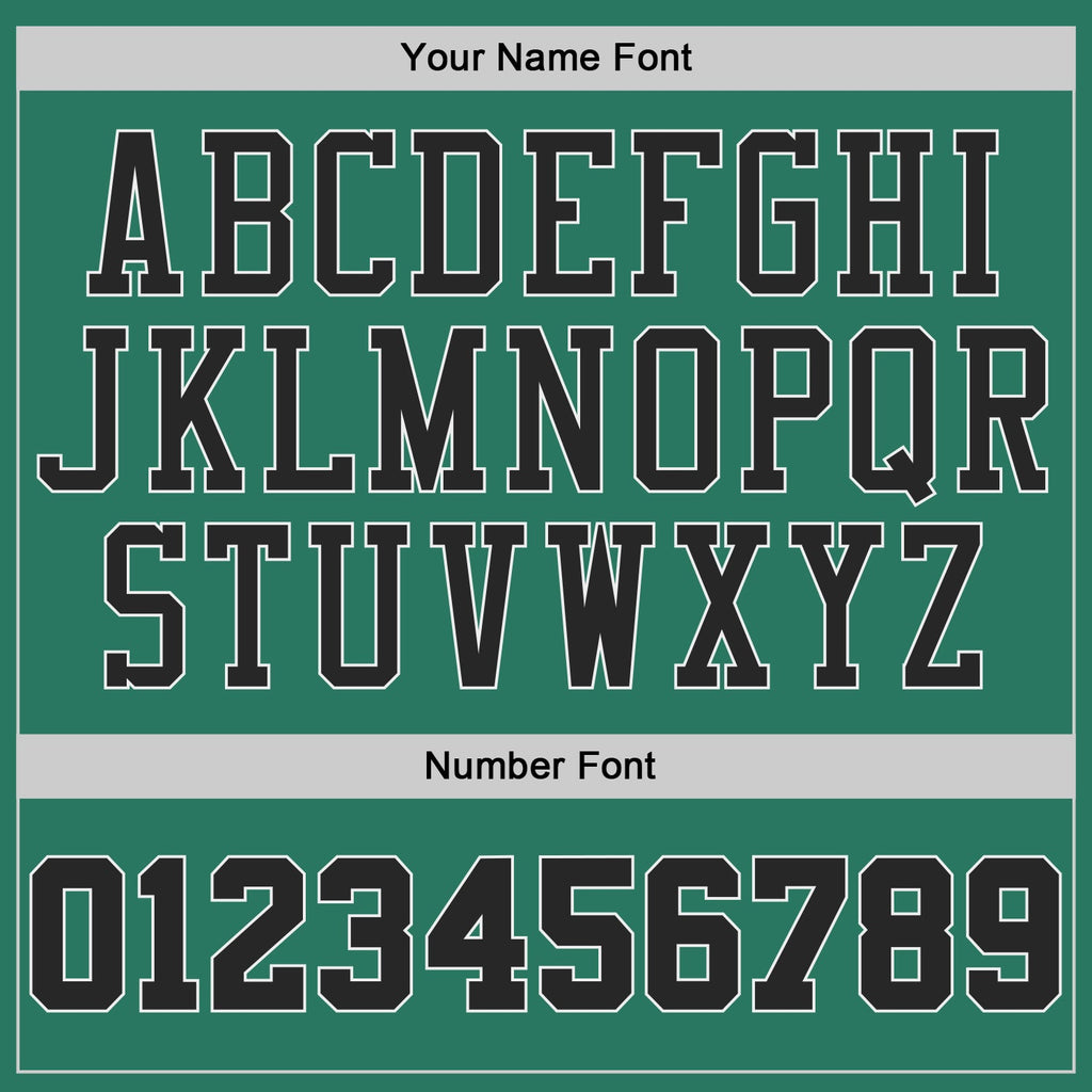 Custom Basketball Jersey - Kelly Green Black-White Throwback