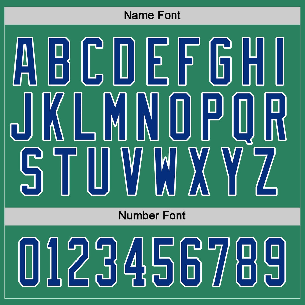 Custom Hockey Jersey - Kelly Green Royal-White - Style KellyGreen0153