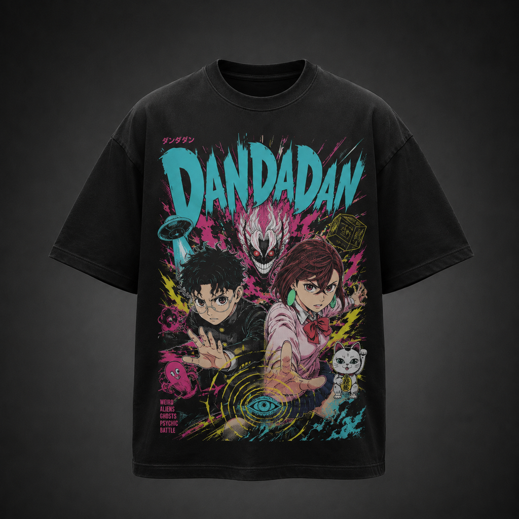 Ken Takakura & Momo Ayase Dandadan Anime Graphic Tee - First Encounter