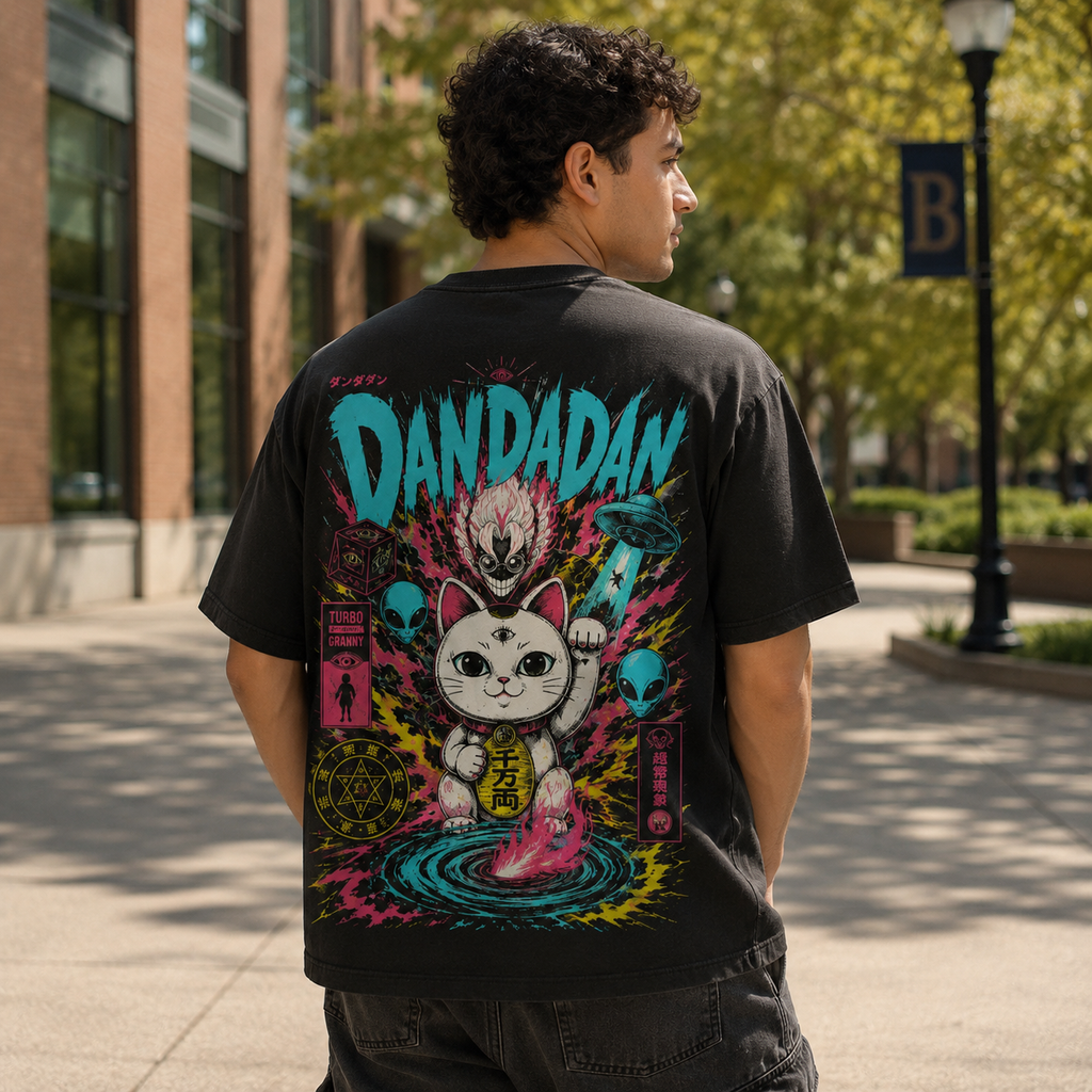 Ken Takakura & Momo Ayase Dandadan Anime Graphic Tee - First Encounter