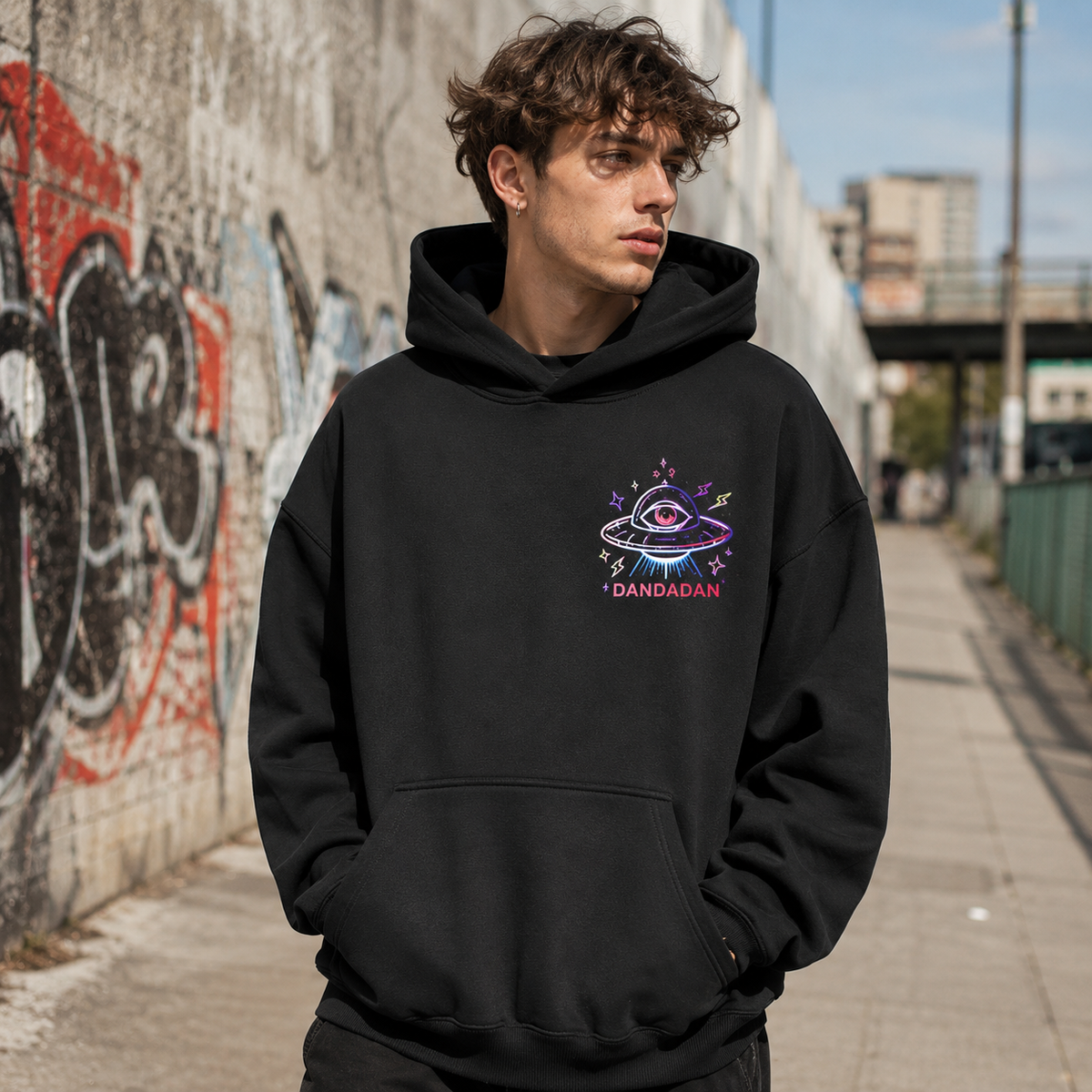 Ken Takakura & Momo Ayase Dandadan Anime Hoodie - Paranormal Fever