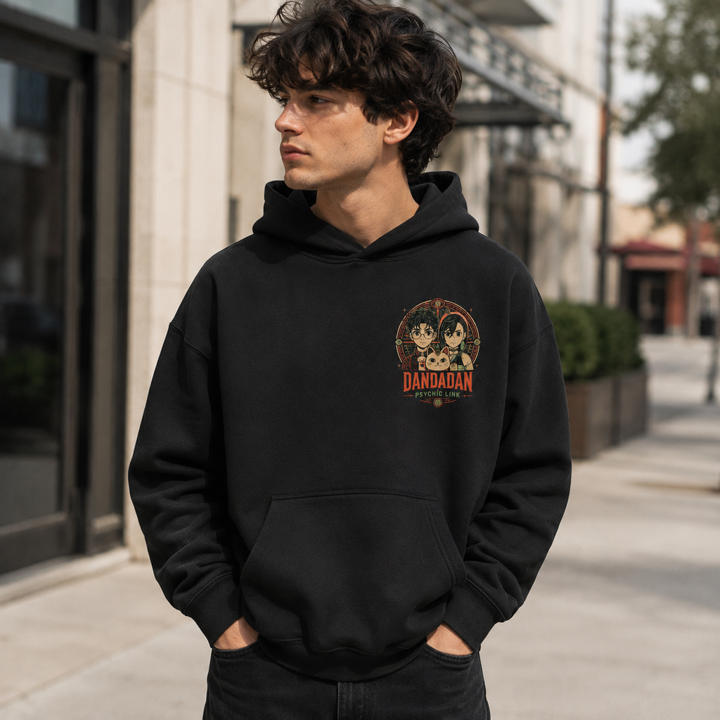 Ken Takakura & Momo Ayase Dandadan Anime Hoodie - Psychic Link
