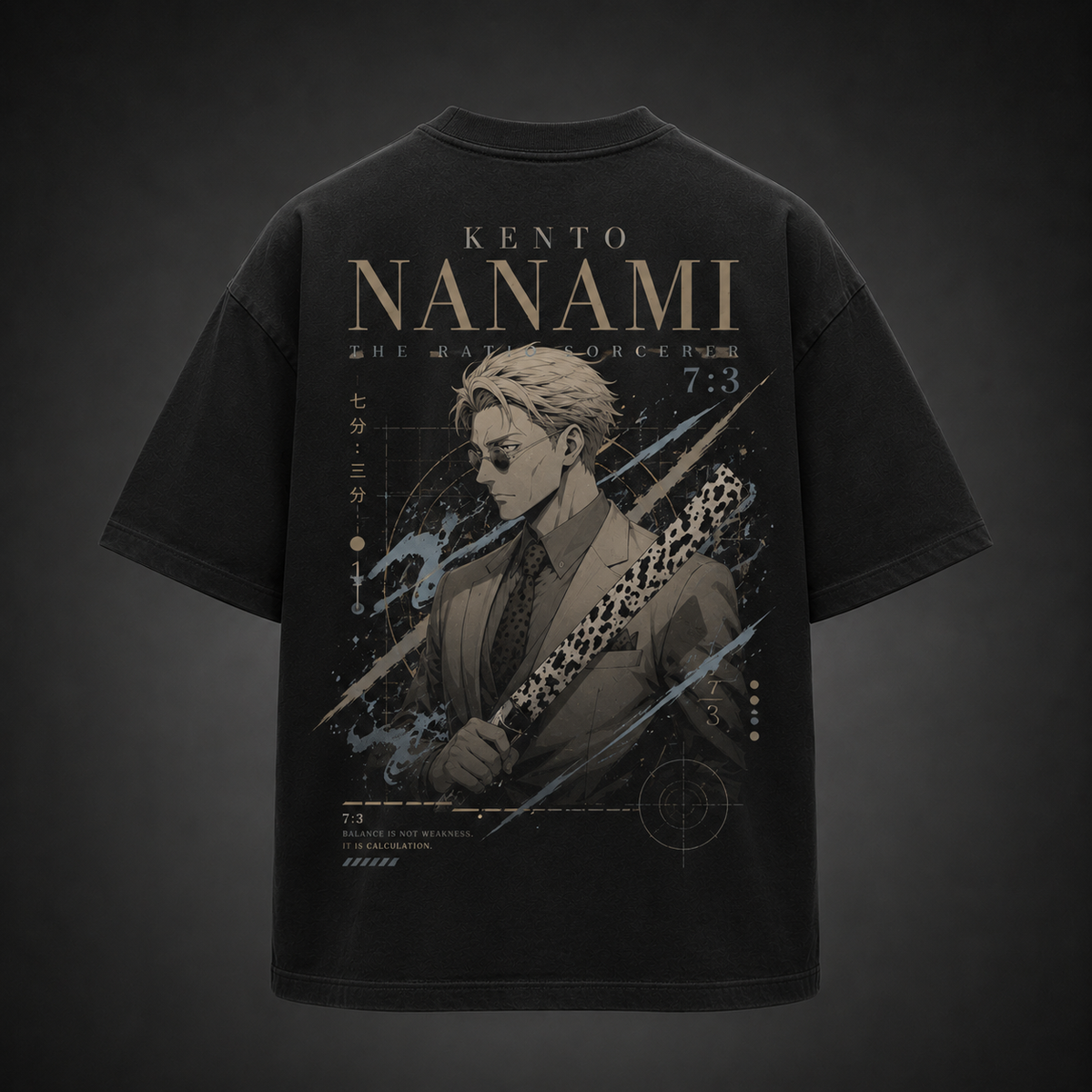 Kento Nanami Jujutsu Kaisen Anime Graphic Tee - Ratio Sorcerer