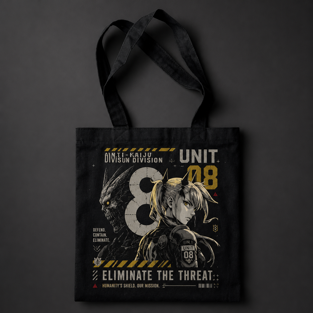 Kikoru Shinomiya Kaiju No. 8 Anime Canvas Tote Bag - Eliminate The Threat