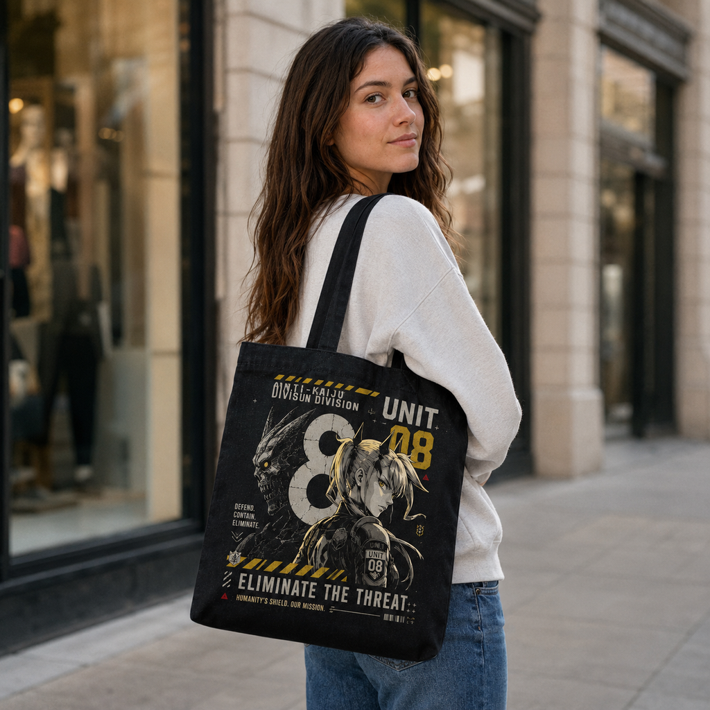 Kikoru Shinomiya Kaiju No. 8 Anime Canvas Tote Bag - Eliminate The Threat