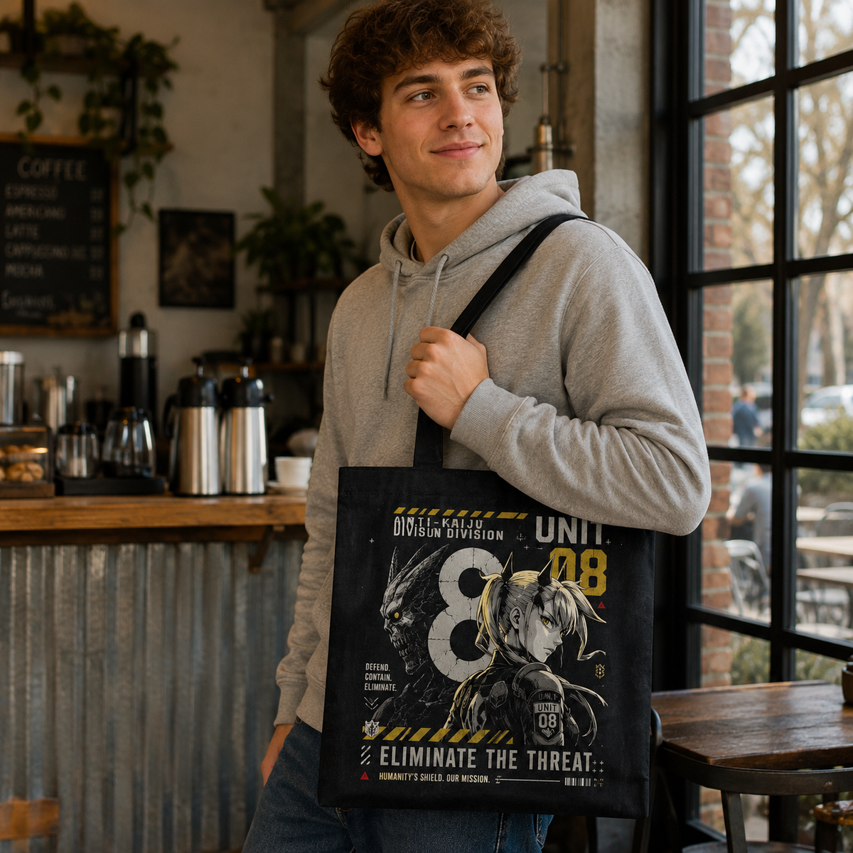Kikoru Shinomiya Kaiju No. 8 Anime Canvas Tote Bag - Eliminate The Threat