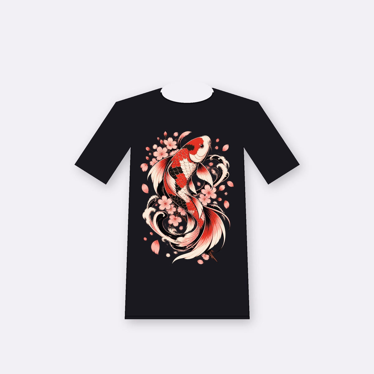 Koi Spiral — Oversize Vintage Tee