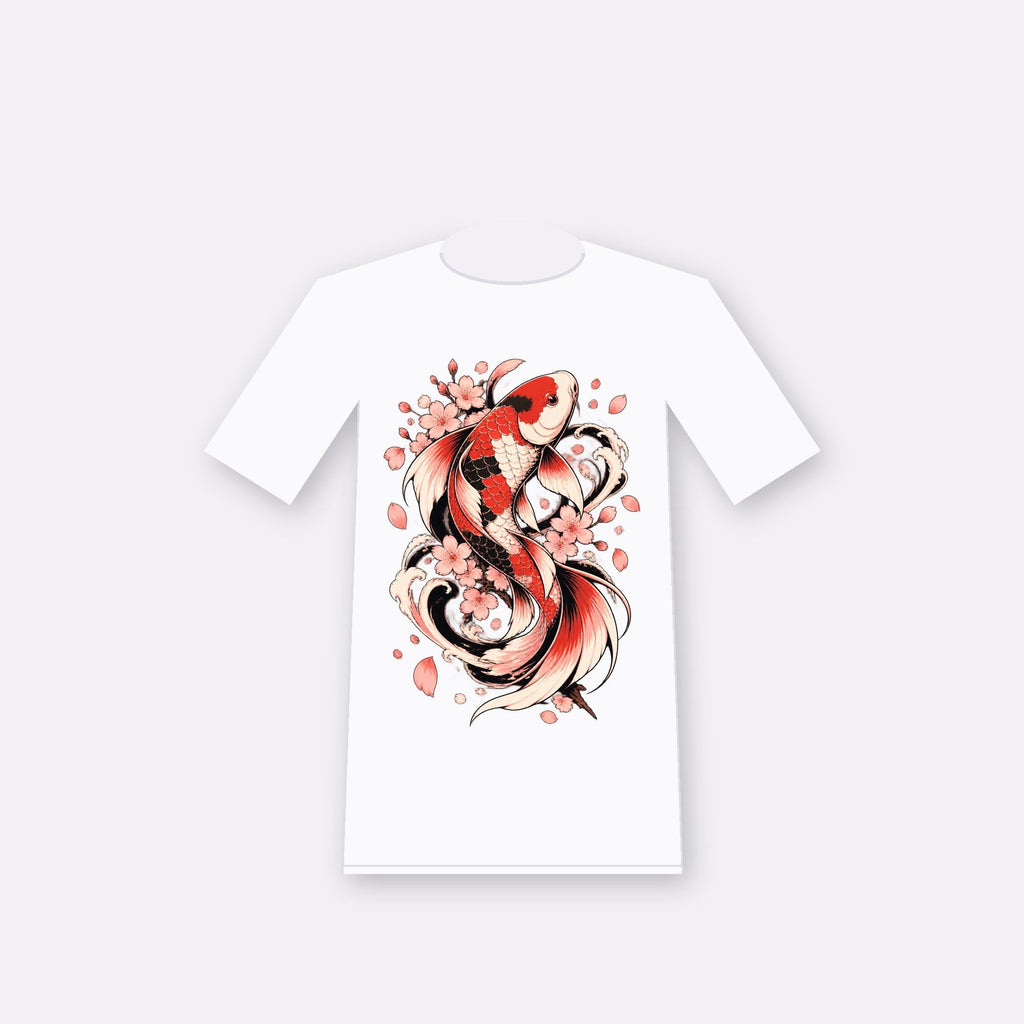 Koi Spiral — Oversize Vintage Tee