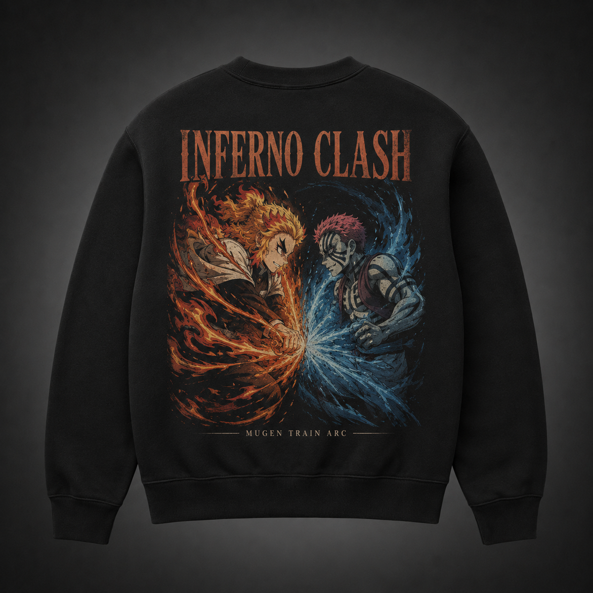 Kyojuro Rengoku, Akaza Demon Slayer Anime Sweatshirt - Inferno Clash