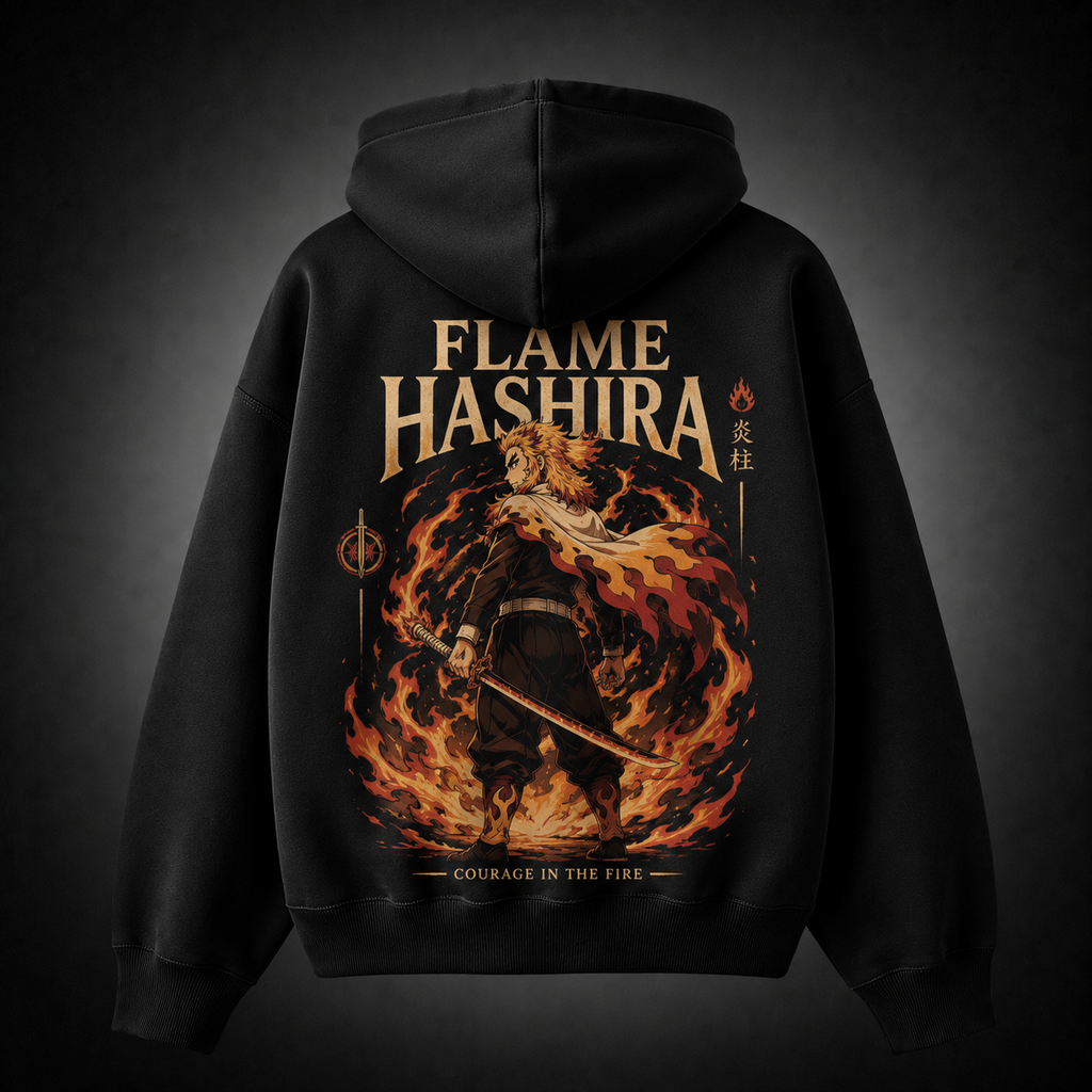 Kyojuro Rengoku Demon Slayer Anime Hoodie - Flame Hashira - Style 06