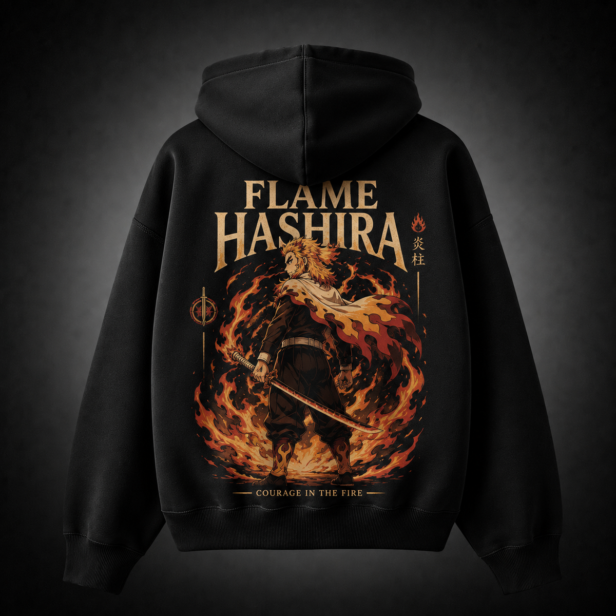 Kyojuro Rengoku Demon Slayer Anime Hoodie - Flame Hashira - Style 06