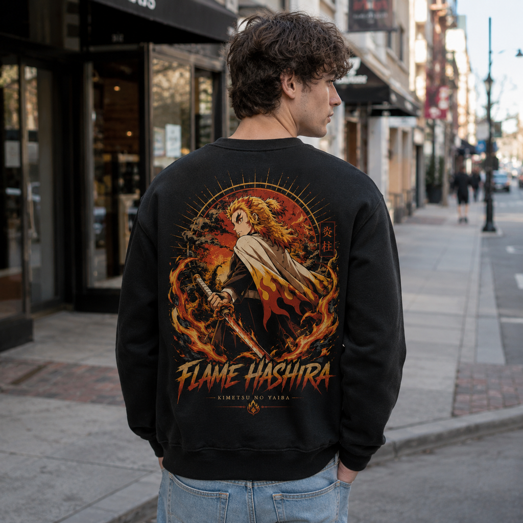 Kyojuro Rengoku Demon Slayer Anime Sweatshirt - Flame Hashira