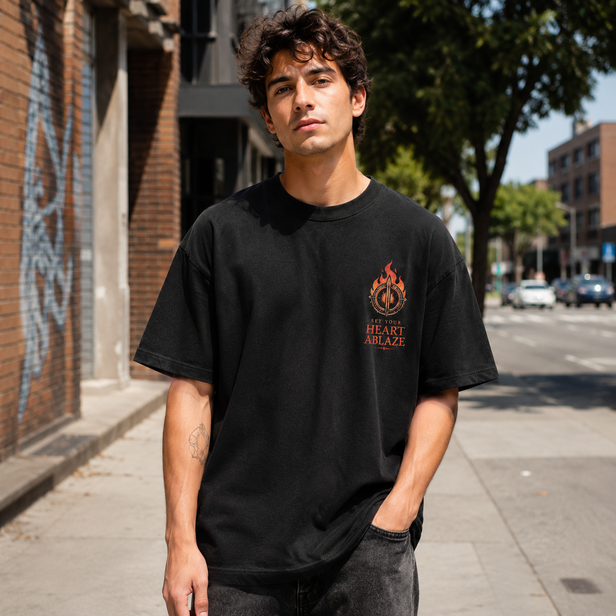 Kyojuro Rengoku Demon Slayer Anime Graphic Tee - Mugen Train Poster