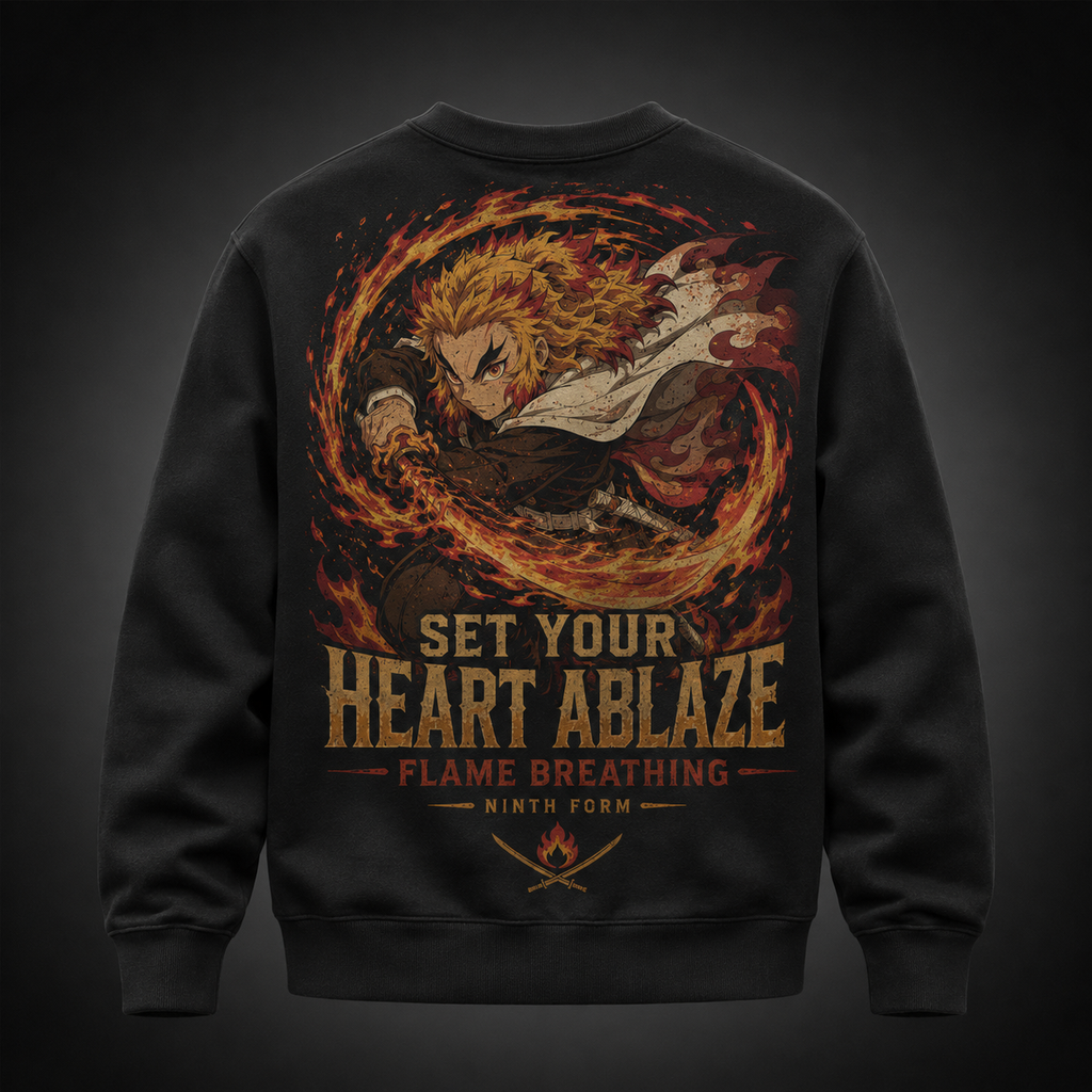 Kyojuro Rengoku Demon Slayer Anime Sweatshirt - Ninth Form Rengoku
