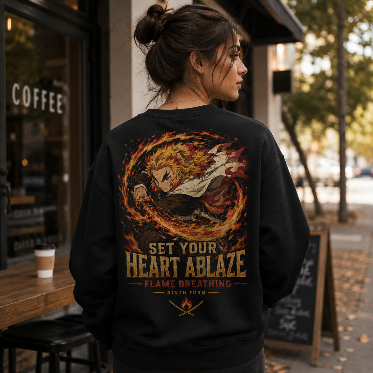 Kyojuro Rengoku Demon Slayer Anime Sweatshirt - Ninth Form Rengoku