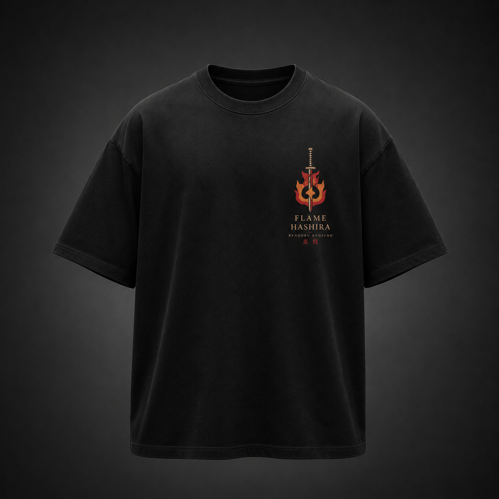 Kyojuro Rengoku Demon Slayer Anime Graphic Tee - Set Your Heart Ablaze