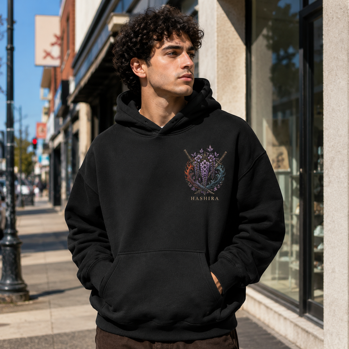 Kyojuro Rengoku, Giyu Tomioka, Shinobu Kocho Demon Slayer Anime Hoodie - Hashira Trinity