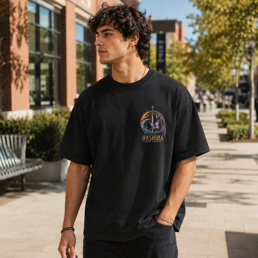 Kyojuro Rengoku, Giyu Tomioka, Shinobu Kocho, Tengen Uzui Demon Slayer Anime Graphic Tee - Pillars Of Resolve