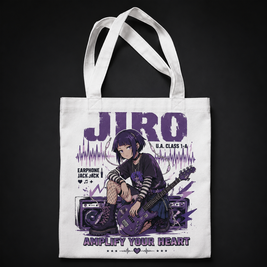 Kyoka Jiro My Hero Academia Anime Canvas Tote Bag - Amplify Your Heart