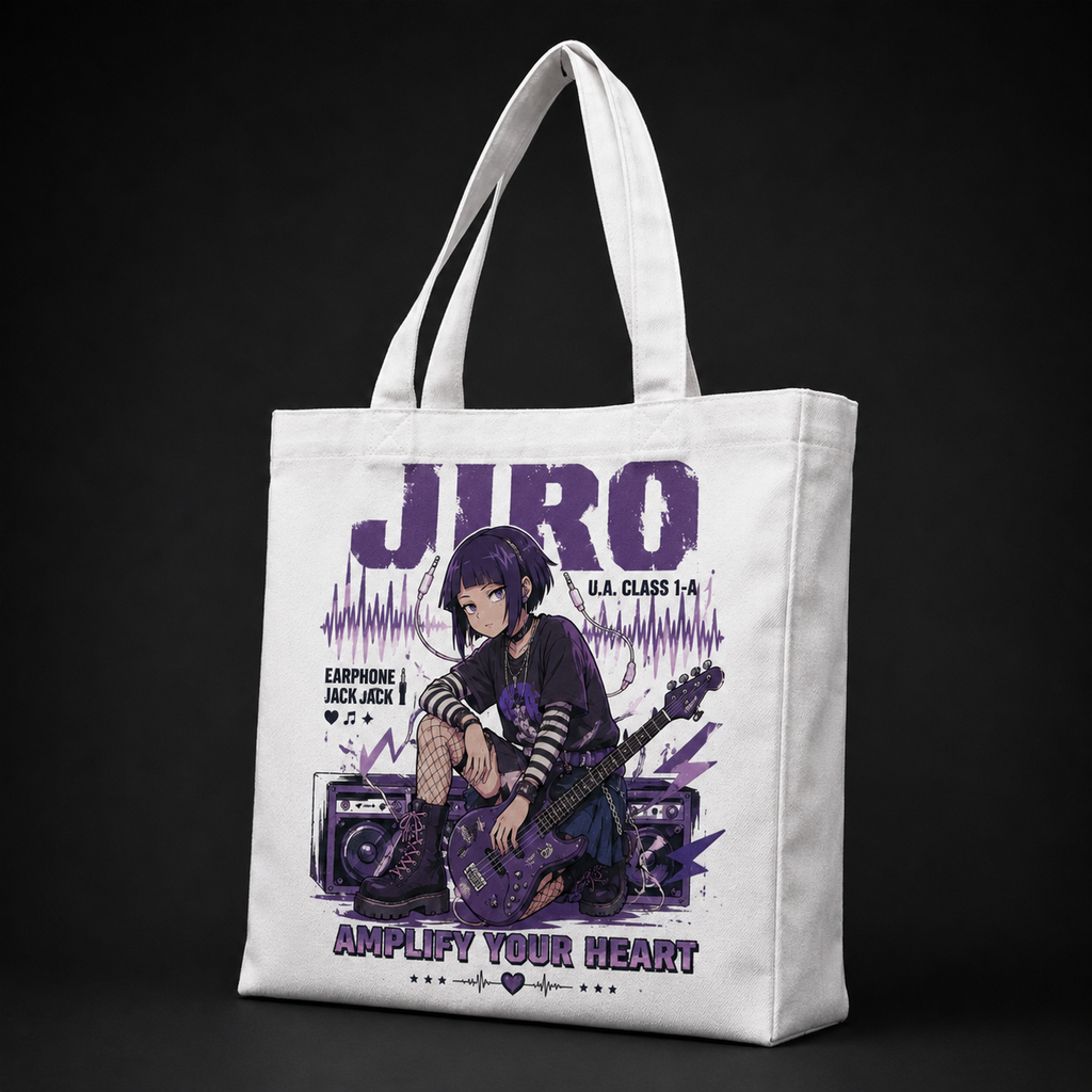 Kyoka Jiro My Hero Academia Anime Canvas Tote Bag - Amplify Your Heart