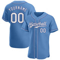 Custom Baseball Jersey - Light Blue White-Royal