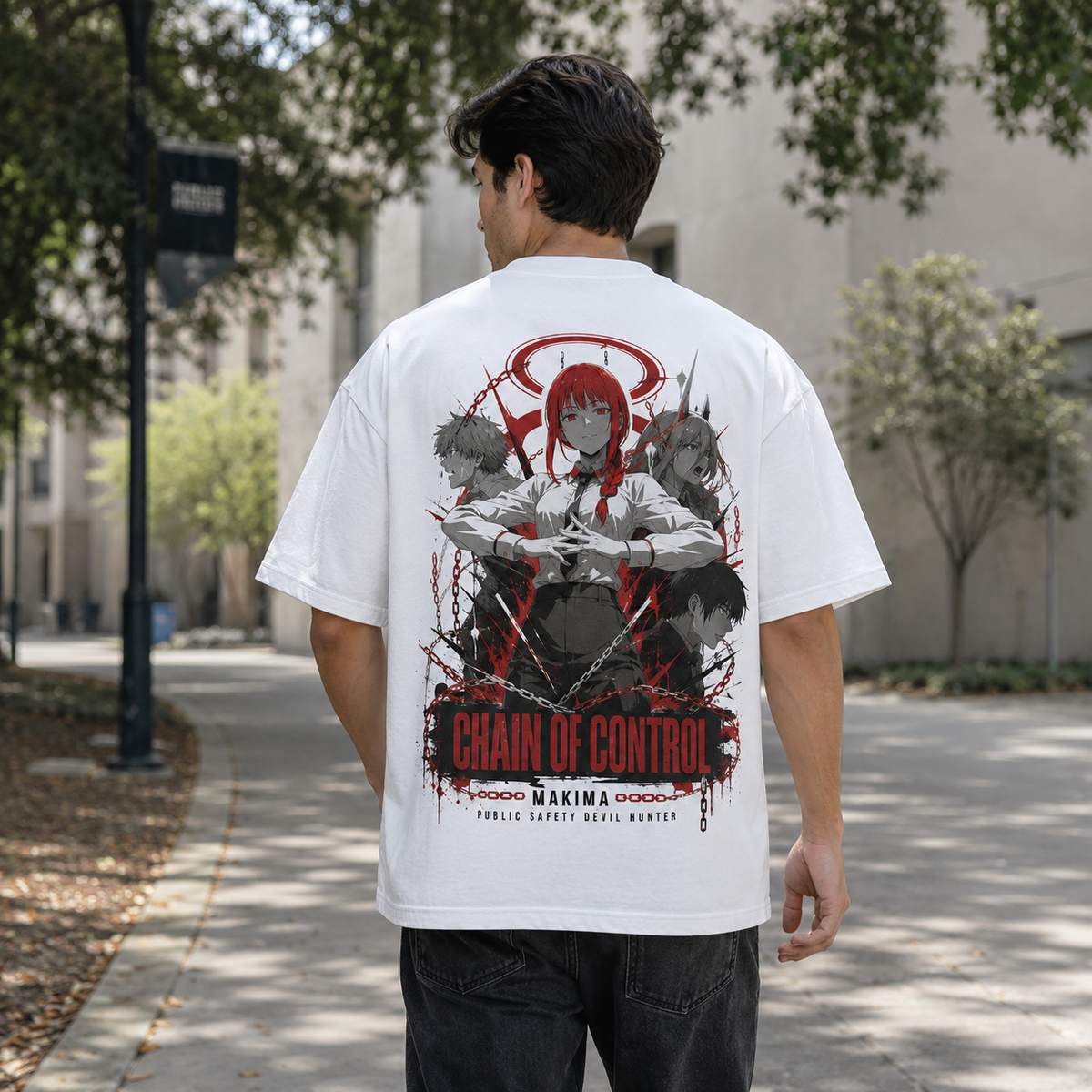 Makima Chainsaw Man Anime Graphic Tee - Chain Of Control