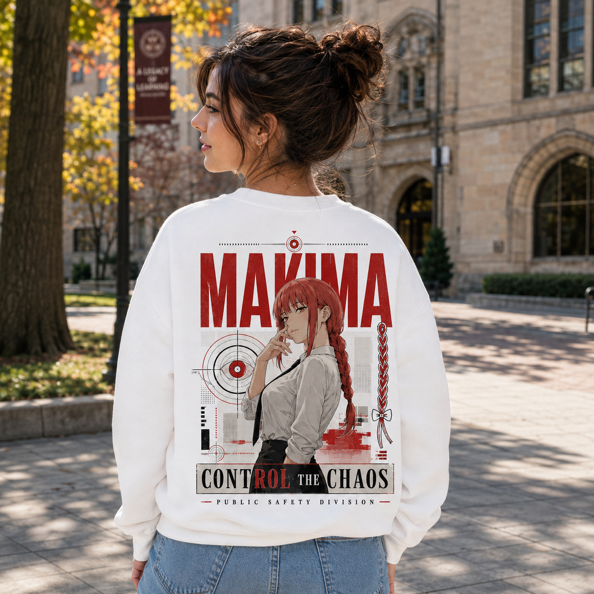 Makima Chainsaw Man Anime Sweatshirt - Control The Chaos
