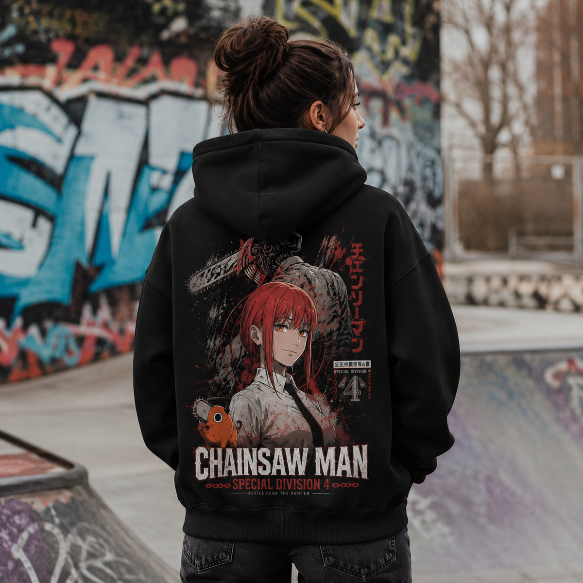 Makima, Pochita Chainsaw Man Anime Hoodie - Makima Portrait