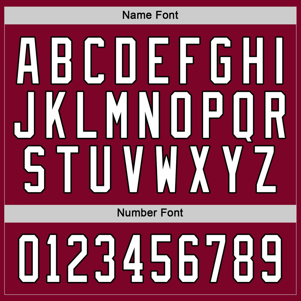 Custom Hockey Jersey - Maroon White-Black - Style Maroon0026