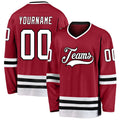 Custom Hockey Jersey - Maroon White-Black - Style Maroon0026
