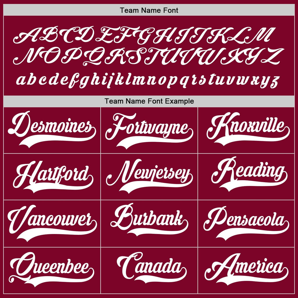 Custom Hockey Jersey - Maroon White