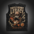 Master Roshi & Goku Dragon Ball Anime Tank Top - Turtle Hermit Legacy Acid Wash Vest