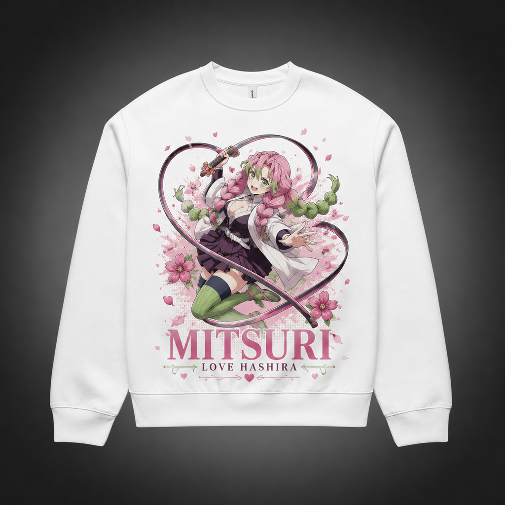 Mitsuri Kanroji Demon Slayer Anime Sweatshirt - Love Breathing Bloom