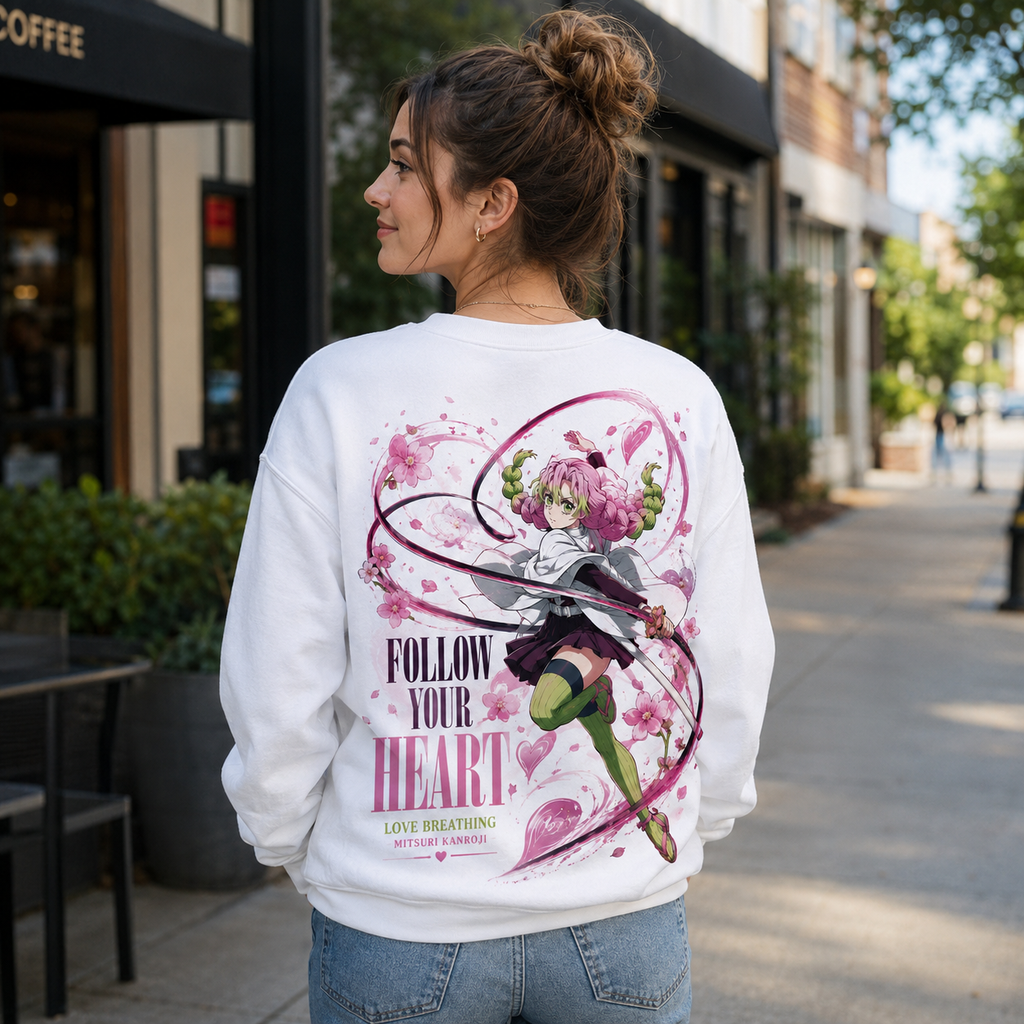 Mitsuri Kanroji Demon Slayer Anime Sweatshirt - Love Breathing Bloom