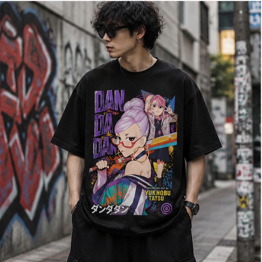 Momo Ayase Dandadan Anime Graphic Tee - Change The World