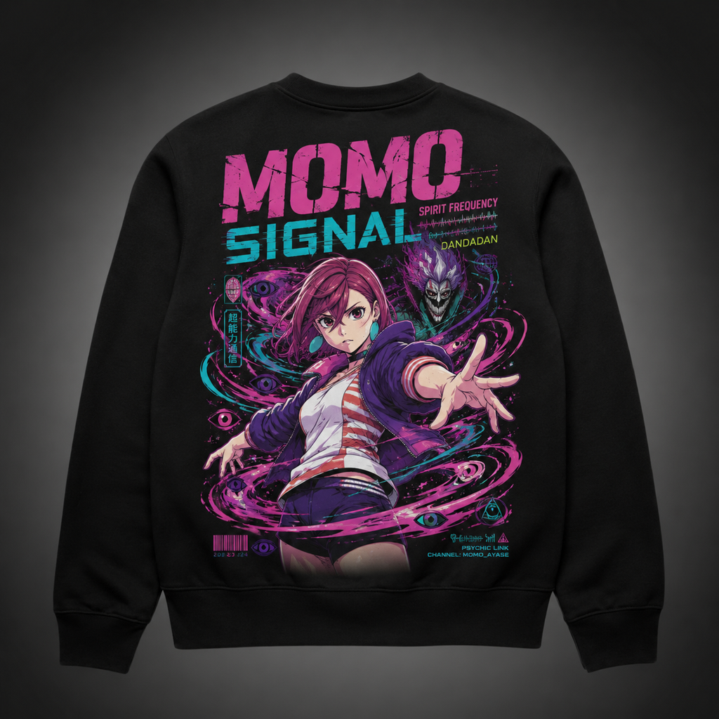 Momo Ayase Dandadan Anime Sweatshirt - Momo Signal