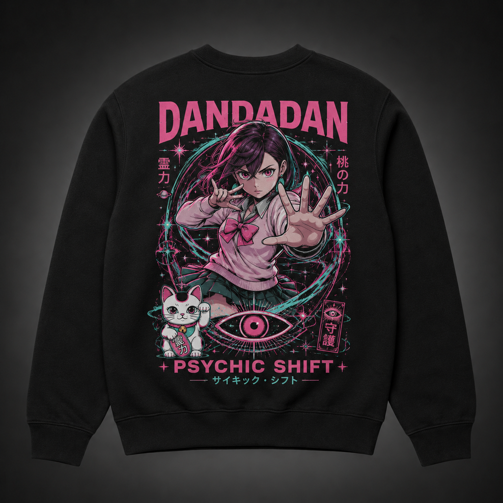Momo Ayase Dandadan Anime Sweatshirt - Psychic Shift